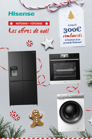 ODR Hisense Nov./Janv. 2022 : Offre Premium Cashback