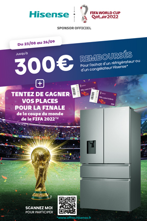 ODR Hisense Ao�t/Sept. 2022 : Offre froid BTS