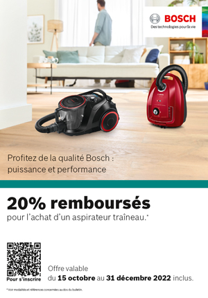 Aspirateur sans sac Bosch ProPower série 4 BGS21POW2 noir au meilleur prix