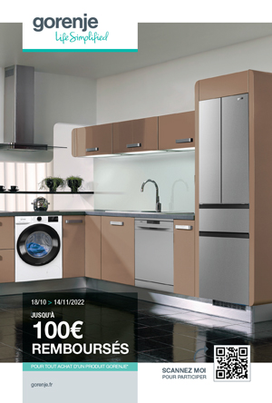 ODR Gorenje Oct./Nov. 2022 : Offre Electrom�nager