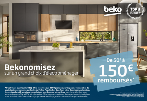 ODR Beko Mars/Avr. 2023 : Bekonomisez sur un grand choix d'�lectrom�nager