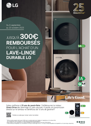 ODR LG Sept./Oct. 2023 : Back to school lave-linge