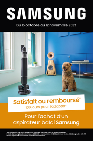 Bon Plan Samsung Oct./Nov. 2023 : Satisfait ou rembours� 100 jours pour l'adopter !