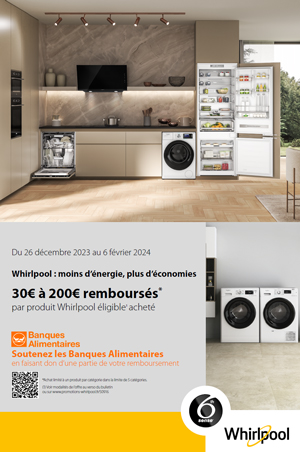 ODR Electrom�nager Whirlpool D�c./F�v. 2024 : Moins d'�nergie, plus d'�conomies